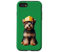 Australian Terrier Dog Yellow Hard Hat Casco Worker Proprietario Custodia per iPhone SE (2020) / 7 / 8