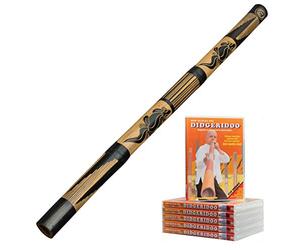 Australian Treasures - Didgeridoo 120cm - bambù - didgeridoo per principianti - incluso DVD come suonare il didgeridoo