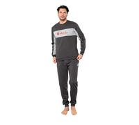 Australian Tuta Homewear Uomo In 100% Poliestere Vari Modelli E Colori, Tuta Completa Maschile (2XL (52), AUF517 - ANTRACITE)