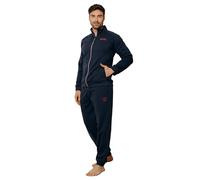 Australian Tuta Homewear Uomo in 100% Poliestere Vari Modelli E Colori, Tuta Completa Maschile (IT, Testo, L, Regular, Regular, AUF552-Blu)