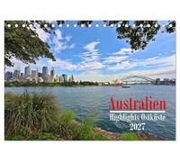Australien - Highlights Ostküste (Tischkalender 2027 DIN A5 quer), CALVENDO Monatskalender: Die Highlights entlang der Ostküste Australiens