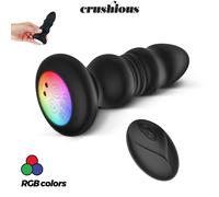 Australis Plug Anale Vibrante 9 Vibrazioni + Spinta LED RGB Telecomando USB