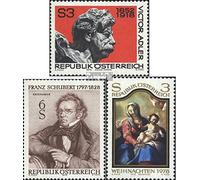 Austria 1589,1590,1591 (Completa Edizione) MNH ** MNH 1978 Adler, Schubert, Natale (Francobolli per i Collezionisti) Musica/Danza