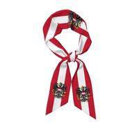 Austria Bandiera Austriaca Moda Donna Sciarpa in Raso Bandane Foulard per Capelli Avvolgimento Traspirante Leggero Sciarpe per il Collo Per Lei Moglie Raso Capelli Per Quattro Stagioni Decorazione Bo
