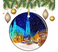 Austria Cattedrale di Vienna St Stephan Natale Albero di Natale Ornamento Decorazione Matrimonio Ciondolo Appeso Decorazione Città Viaggio Souvenir Collection
