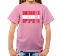 Austria Codice a Barre Bandiera - T-Shirt - Vienna Paese Austriaco Città