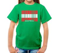 Austria Codice a Barre Bandiera - T-Shirt - Vienna Paese Austriaco Città