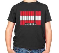 Austria Codice a Barre Bandiera - T-Shirt - Vienna Paese Austriaco Città