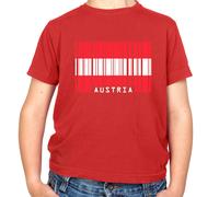 Austria Codice a Barre Bandiera - T-Shirt - Vienna Paese Austriaco Città