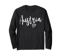 Austria Cuore Amore Femminile Austria Maglia a Manica