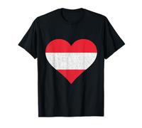 Austria Cuore Orgoglio Austriaco Radici Austriache Bandiera Austriaca Maglietta