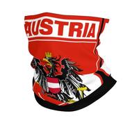 Austria Flag Austrian Emblem Uomo Donna Scaldacollo Morbido Copricollo Elastico Sciarpa Tubolare per Ciclismo Trekking Sport Montagna