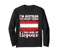 Austria Flag Proud Elegant Austrian Boyfriend Girlfriend Maglia a Manica