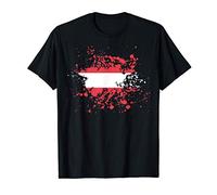 Austria Flag Vintage Ink Design T-Shirt Maglietta