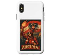 Austria - Maglietta con bandiera dell'Austria Custodia per iPhone X/XS