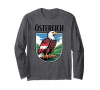 Austria Pride Aquila Bandiera Austria Maglia a Manica