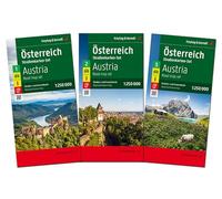 Austria Road Map Pack - 3 Map set in a plastic sleev 1:250,000: 3 Blätter in Kunststoff-Hülle: OESET