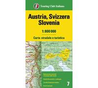 Austria, Svizzera, Slovenia 1:800.000. Carta stradale e turistica