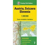 Austria, Svizzera, Slovenia 1:800.000. Carta stradale e turistica