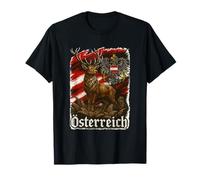 Austria T Shirt Aquila Cervo Bandiera Stemma Uomo Donna Maglietta