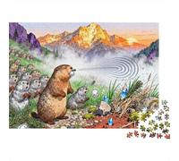 Austria Tyrol Marmot Whistle Echo Puzzle in Legno Impermeabile DIY Puzzles Da 1000 Pezzi Regali Per Adulti Sfidanti E Rompicapo Giochi Di Impegnativi