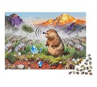 Austria Tyrol Marmot Whistle Echo Puzzle in Legno Impermeabile Puzzles Da 1000 Pezzi Per Adulti Colorati Giochi Di Puzzle Impegnativi