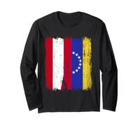 Austria Venezuela Mezza bandiera Maglia venezuelana austriaca Maglia a Manica