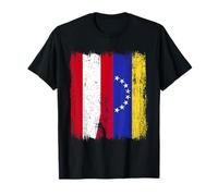 Austria Venezuela Mezza bandiera Maglia venezuelana austriaca Maglietta