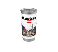Austria viaggio souvenir mercato di Natale amante bandiera austriaca Bicchiere termico in acciaio inox doppia parete