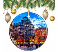 Austria Vienna Natale Albero di Natale Ornamento Decorazione Matrimonio Ciondolo Appeso Decorazione Città Viaggio Souvenir Collection