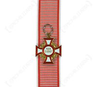 AUSTRIACO MILITARE MERITO CROCE - 3? classe con GUERRA DECORATIVA MEDAGLIA