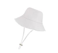 AUSUAYA Cappello a benna per donne uomini, tesa larga cappello da sole Packable Cotone Denim per l'estate spiaggia viaggi & DE-Y-N1M, bianco, Taglia unica