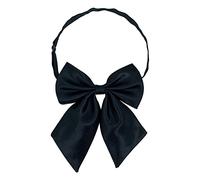 AUSUAYA Cravattina da donna, papillon da donna per uniforme da signora o T-shirt cosplay anime per ragazze, accessorio per Halloween e festa gotica GB-W-B1, Nero , Etichettalia unica