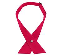 AUSUAYA Cravatta incrociata da donna/uomo, pre-legata, per uniforme scolastica, cosplay, t-shirt o San Valentino GBW-B-T2, Rosa, Taglia unica