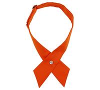 AUSUAYA Farfallino Incrociato per Donne o Uomini, Farfallino Crossover per Ragazze, Uniforme & Lolita o Accessorio per T-shirt Cosplay GB-W-B-T2, Arancione, Taglia unica