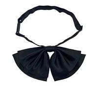 AUSUAYA Papillon casual da donna di seta, papillon anime pre-legato kawaii giapponese ragazza della scuola uniforme per cravatta floppy Lolita GB-FWBT-1, Nero , Etichettalia unica