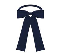 AUSUAYA Papillon da donna in seta, pre-annodato, per scuola, ragazza, anime, ufficio, uniforme da lavoro, cravatta kawaii per San Valentino GB-WBT-8 (blu navy)