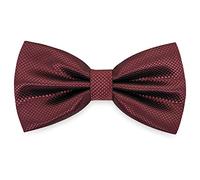AUSUAYA Papillon da Uomo, Classico a Quadri, Camicia e Tuta, Bow Tie for Boy DE-M-M-B2T, Bordeaux, Taglia Unica