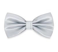 AUSUAYA Papillon da Uomo, Classico a Quadri, Camicia e Tuta, Bow Tie for Boy DE-M-M-B2T, Grigio Argentato, Taglia Unica