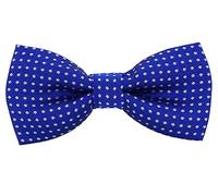 AUSUAYA Polka Dot Pre Tied Baby Papillon Baby o Bambino e Bambini Clip su Papillon per Piccoli Ragazzi Compleanno Party B-BT5, Blu reale con pois bianchi, Taglia unica
