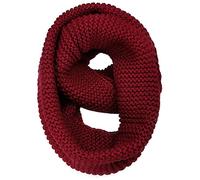AUSUAYA Sciarpa Infinity da donna, sciarpe ad anello in maglia spessa e grossa di lana per signore, scaldacollo per l'inverno e il freddo GB-W-S-J1, Borgogna, Taglia unica