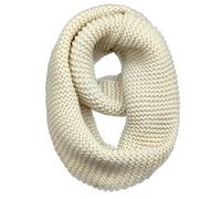 AUSUAYA Sciarpa Infinity da donna, sciarpe ad anello in maglia spessa e grossa di lana per signore, scaldacollo per l'inverno e il freddo GB-W-S-J1, Beige, Taglia unica