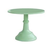 ausuky - Alzata per torte rotonda, un ripiano, per dolci e frutta, per servire ed esporre, per tavoli e mensole, per feste e compleanni (verde)