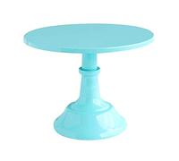 ausuky - Alzata per torte rotonda, un ripiano, per dolci e frutta, per servire ed esporre, per tavoli e mensole, per feste e compleanni (blu)