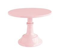 ausuky - Alzata per torte rotonda, un ripiano, per dolci e frutta, per servire ed esporre, per tavoli e mensole, per feste e compleanni (rosa)