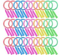 ausurme Confezione da 36 corde per saltare per bambini, 2,5 m, colorate, regolabili