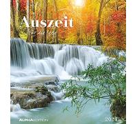Auszeit für die Seele 2024 - Postkartenkalender 16x17 cm - zum Aufstellen oder Aufhängen - Monatskalendarium - Gadget - Mitbringsel - Alpha Edition