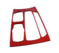AUTA TRIM PANNELLO TELAIO Per BMW Per X5 Per X6 Per F15 Per F16 2017 2016 2015 2014 LHD Rosso In Fibra Carbonio Auto Gear Shift Pannello Copertura Center Console Trim Decor COPERTURA ADESIVO TRIM