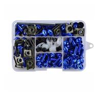 AUTEBGV Compatibile con Suzuki per RM65 RM80 RM85 RM100 RM125 RM250 Carenatura Motocicletta Kit Bulloni Dadi Viti Corpo Moto Bulloni per Moto(Blue)
