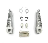 AUTEBGV per GTR1400 2008-2013 per ZZR1400 per ZX14 2006-2013 per ZZR1200 2000-2003 Pedane Anteriori Posteriori per Motociclette Pedane Parti Modificate Accessori Motocicletta Pedane(Silver,Front)